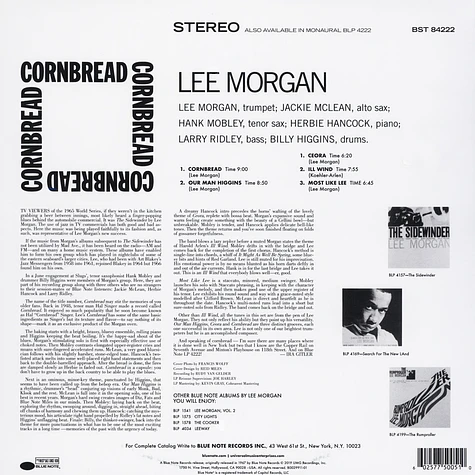 Lee Morgan - Cornbread Tone Poet Vinyl Edition