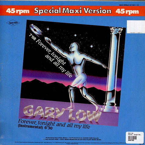 Gary Low - Forever, Tonight And All My Life