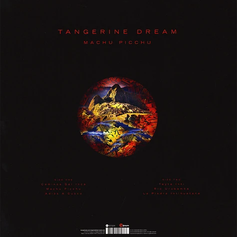 Tangerine Dream - Machu Picchu Yellow Vinyl Record Store Day 2019 Edition