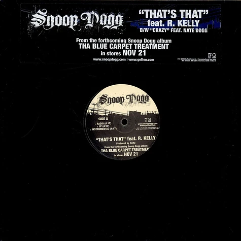 Snoop Dogg - That's that feat. R.Kelly