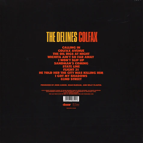 The Delines - Colfax - Neon Orange Colored Vinyl Record Store Day 2019 Edition