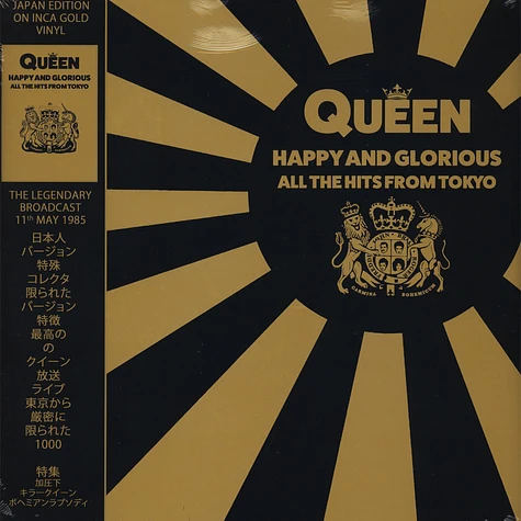 Queen - Happy And Glorious - All The Hits From Tokyo Inca Gold Vinyl Edition