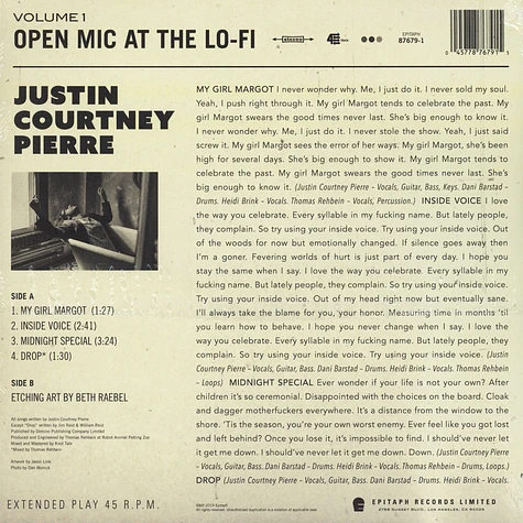 Justin Courtney Pierre Of Motion City 636 - Open Mic At The Lo-Fi Volume 1 Record Store Day 2019 Edition