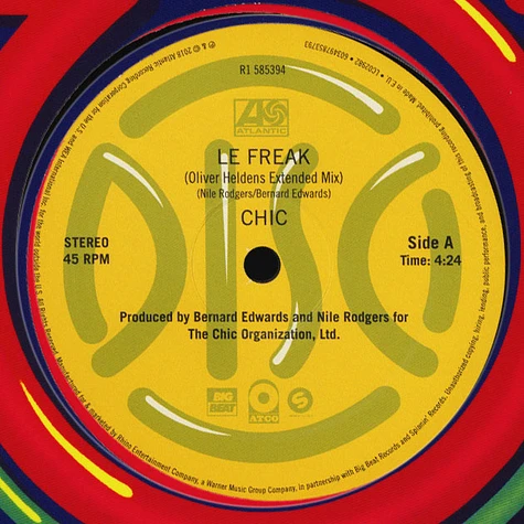 Chic - Le Freak Record Store Day 2019 Edition