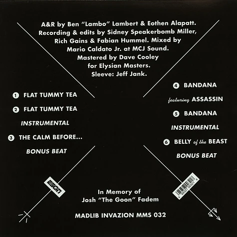 Freddie Gibbs & Madlib - Flat Tummy Tea / Bandana