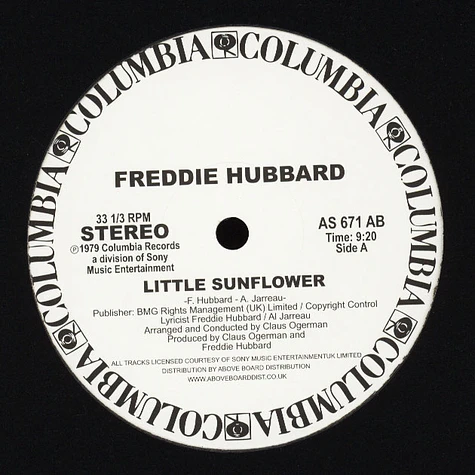 Freddie Hubbard - Little Sunflower Record Store Day 2019 Edition