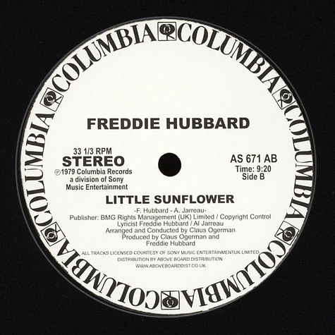 Freddie Hubbard - Little Sunflower Record Store Day 2019 Edition