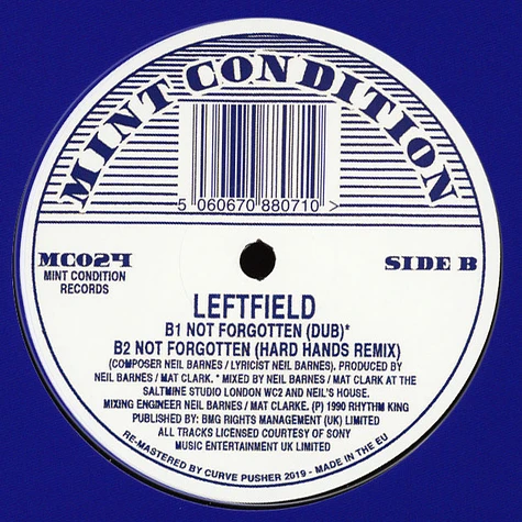 Leftfield - Not Forgotten Record Store Day 2019 Edition