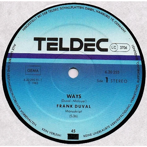 Frank Duval - Ways