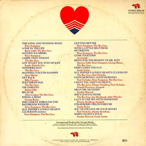 V.A. - Sgt. Pepper's Lonely Hearts Club Band (The Original Motion Picture Soundtrack)