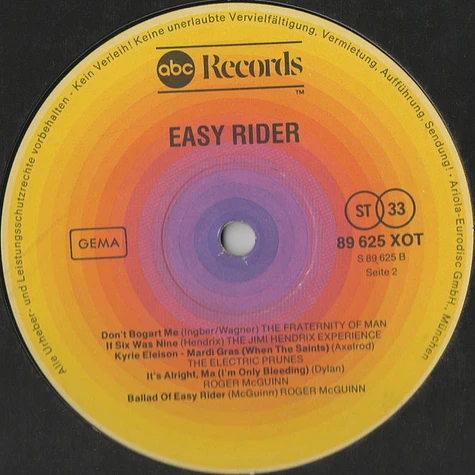 V.A. - Easy Rider (Music From The Soundtrack)