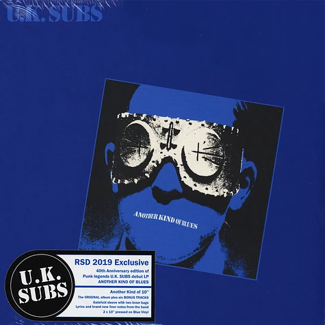 UK Subs - Another Kind Of Blues Blue Vinyl Record Store Day 2019 Edition