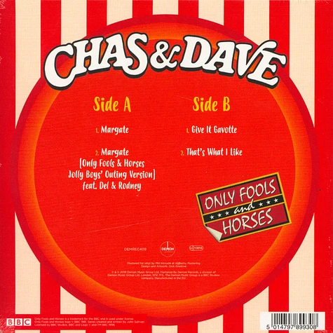 Chas & Dave - Margate Picture Disc Record Store Day 2019 Edition