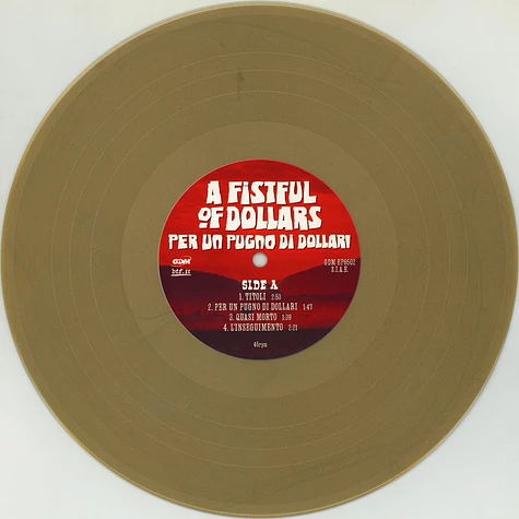 Ennio Morricone - OST Per Un Pugno Di Dollari (For A Fistful Of Dollars) Gold Bare Vinyl Edition