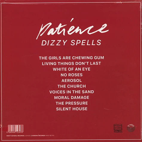 Patience - Dizzy Spells Black Vinyl Edition