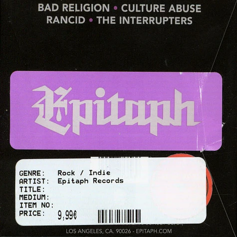 Epitaph Records - 3" Record Epitaph Surprise Box