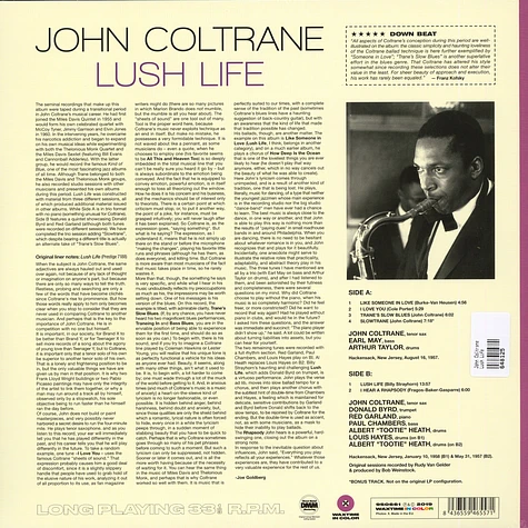 John Coltrane - Lush Life