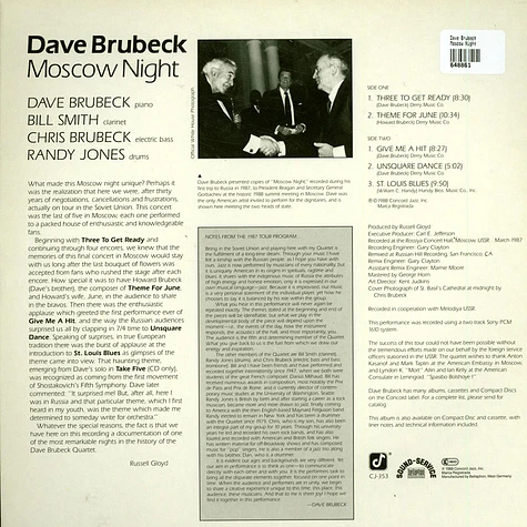 Dave Brubeck - Moscow Night