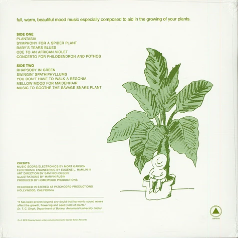 Mort Garson - Mother Earth's Plantasia Black Vinyl Edition