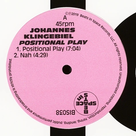 Johannes Klingebiel - Positional Play