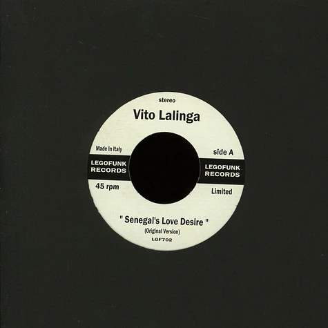 Vito Lalinga - Senegal's Love Desire Lego Unreleased Afro Cut