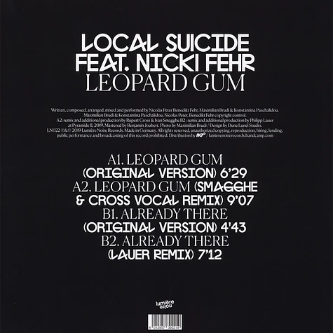 Local Suicide - Leopard Gum Feat. Nicki Fehr