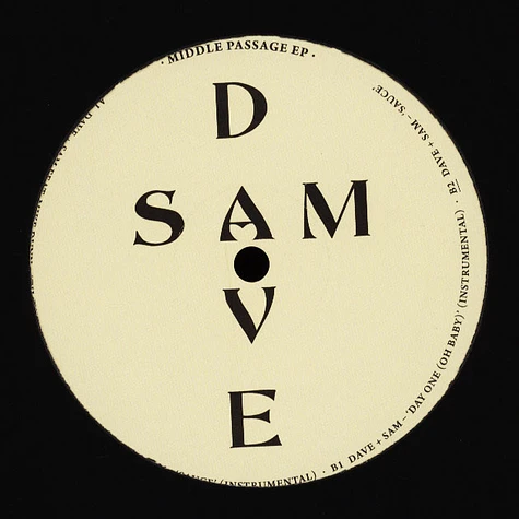 Dave & Sam - Middle Passage EP Feat. Mike Dunn