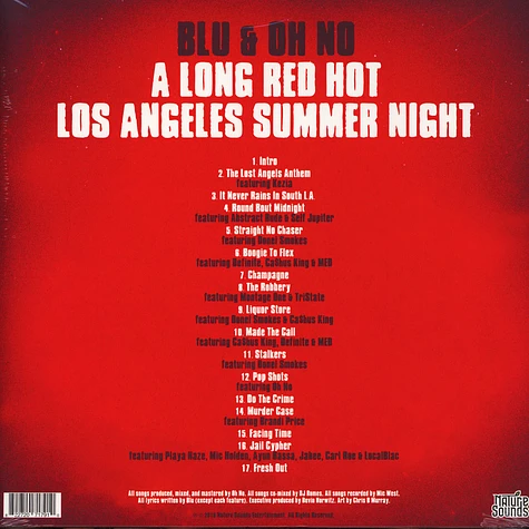 Blu & Oh No - A Long Red Hot Los Angeles Summer Night Black Vinyl Edition