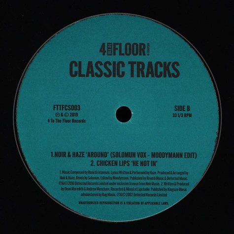 Moodymann, Noir & Haze, Chicken Lips, Solomun - Classics Volume 2