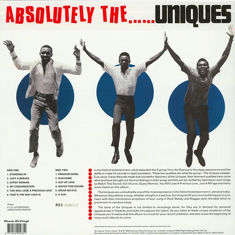 Uniques - Absolutely The Uniques Colored Vinyl Edition