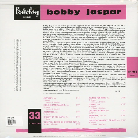 Bobby Jaspar - Bobby Jaspar