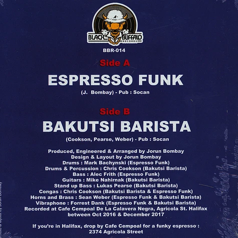 Agricolites, The (Jorun Bombay Funk Band) - Espresso Funk / Bakutsi Barista