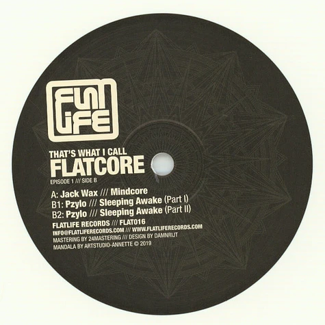 Jack Wax & Pzylo - That's What I Call Flatcore - Episode 1 White Vinyl Edition
