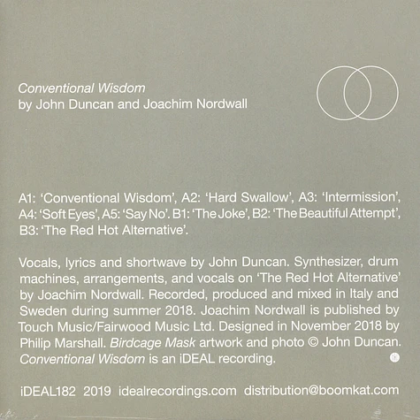 John Duncan & Joachim Nordwall - Conventional Wisdom
