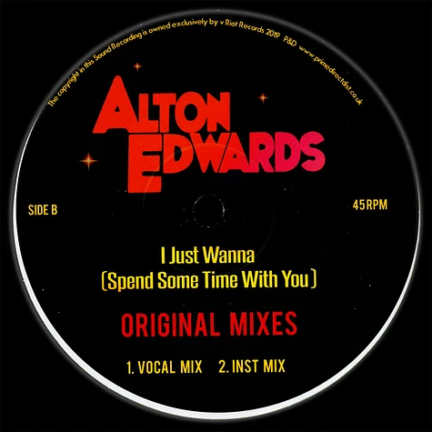 Alton Edwards - I Just Wanna (Spend A Little Time With You)