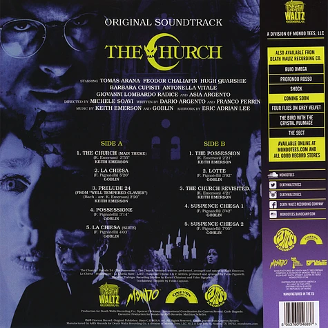 Keith Emerson / Goblin - OST The Church Blue Vinyl Edition / la chiesa