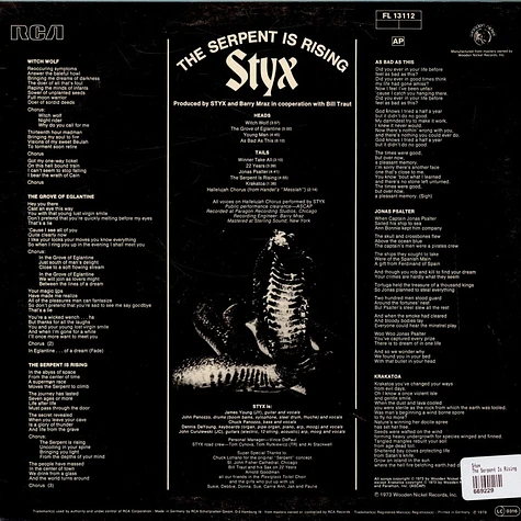 Styx - The Serpent Is Rising