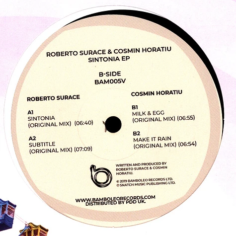 Roberto Surace / Cosmin Horatiu - Sintonia EP