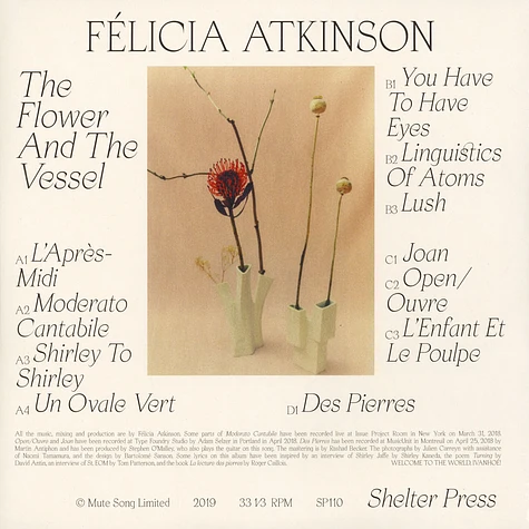 Felicia Atkinson - The Flower And The Vessel