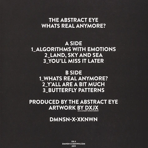 The Abstract Eye - What's Real Anymore?