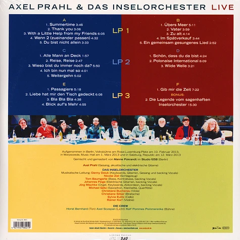 Axel Prahl & Das Inselorchester - Das Konzert Live