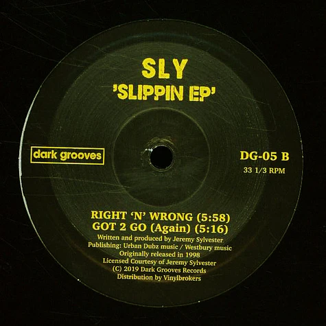 Sly - Slippin EP