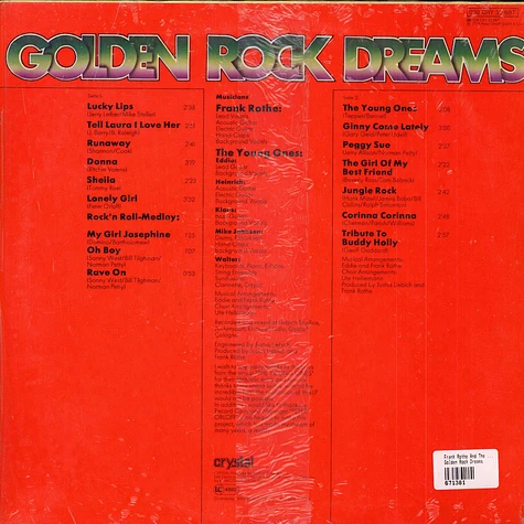 Frank Rothe And The Young Ones - Golden Rock Dreams