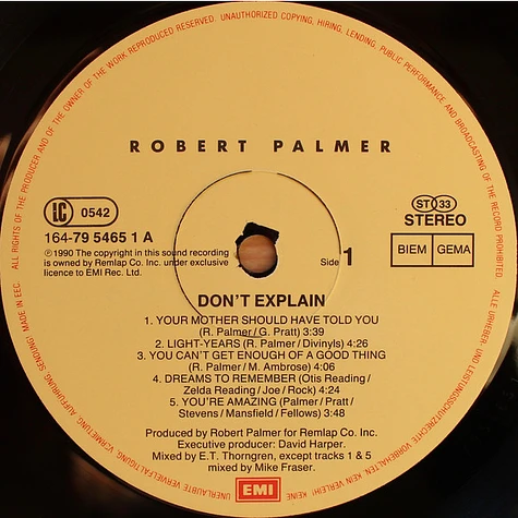Robert Palmer - Don't Explain