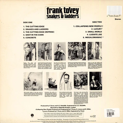 Frank Tovey - Snakes & Ladders