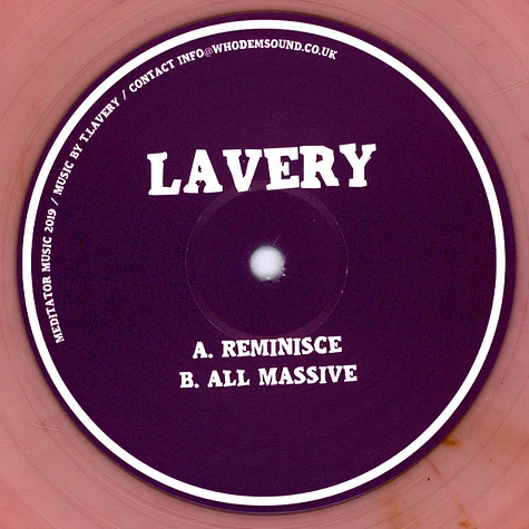 Lavery - Reminisce / All Massive Clear Vinyl Edition