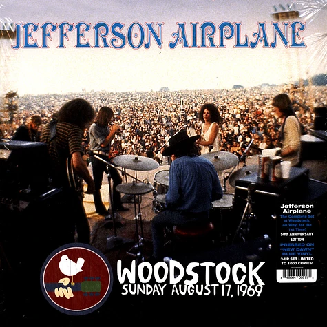 Jefferson Airplane - Woodstock Sunday August 17, 1969 Blue Vinyl Edition