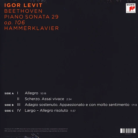 Igor Levit - Klaviersonate 29, Op.106 "Hammerklavier"
