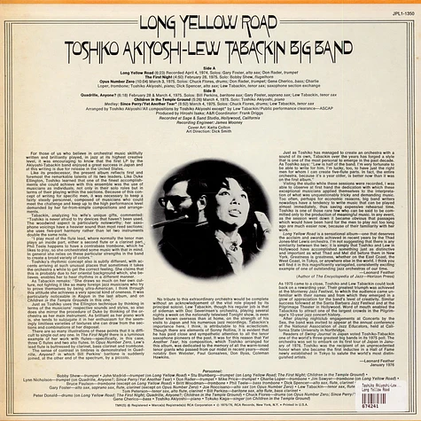 Toshiko Akiyoshi-Lew Tabackin Big Band - Long Yellow Road