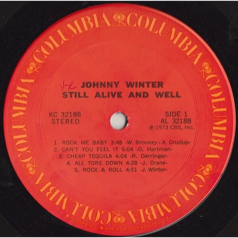 Johnny Winter - Still Alive And Well
